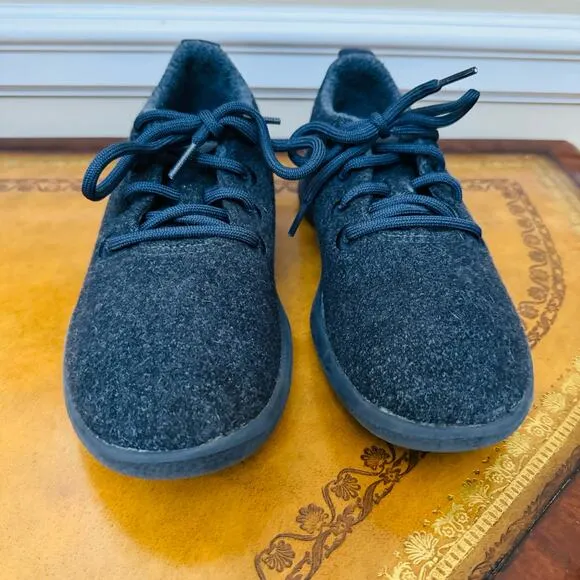 Allbirds Womens Wool Runners 0519 NV1 Gray Everday Sneakers Sz 8 Left Sz 9 Right