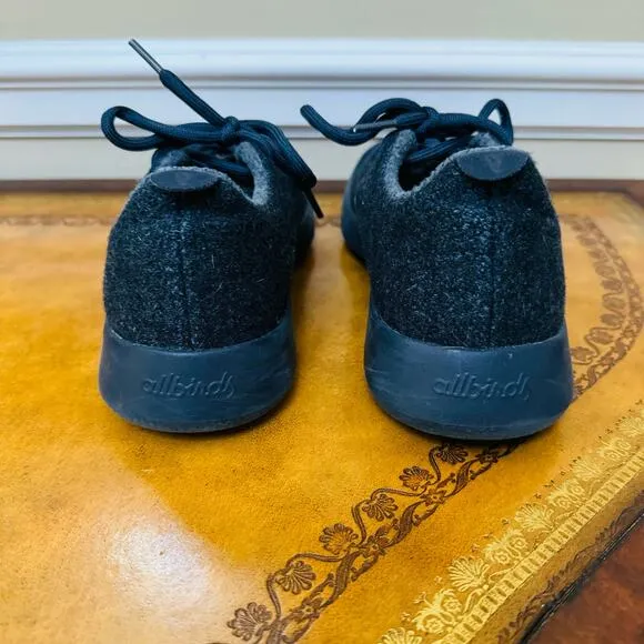 Allbirds Womens Wool Runners 0519 NV1 Gray Everday Sneakers Sz 8 Left Sz 9 Right