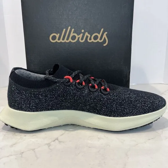 Allbirds Wool Dasher 2 Mizzle Running Shoes Sneakers Mens Sz 13.5 Dark Grey NWB