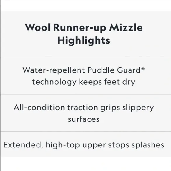 ALLBIRDS Wool Runner Up Mizzle Natural Grey (Light Grey Sole)