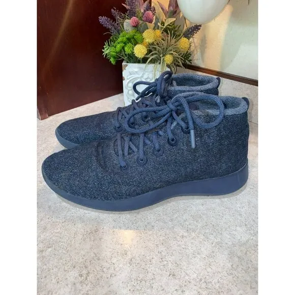 Allbirds Wool Runner Up Mizzles High Top Sneakers / Savanna Night / Mens 12