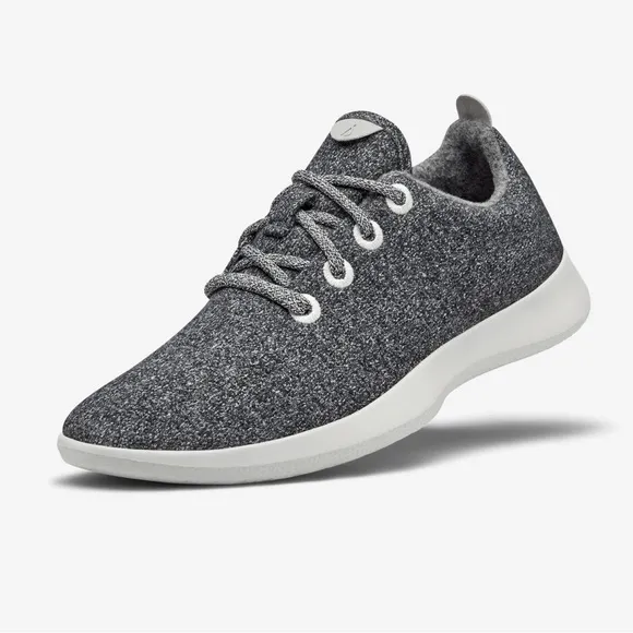 Allbirds Wool Runners Natural Grey Lace Up Sneakers