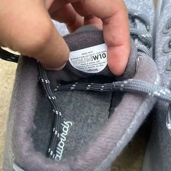 AllBirds Wool Runner-up Mizzles Women’s Size 10