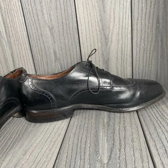 ALLEN EDMONDS &quot;KINGSWOOD&quot; USA MADE MENS SHOES OXFORDS 9.5 EEE Xtra Wide Black