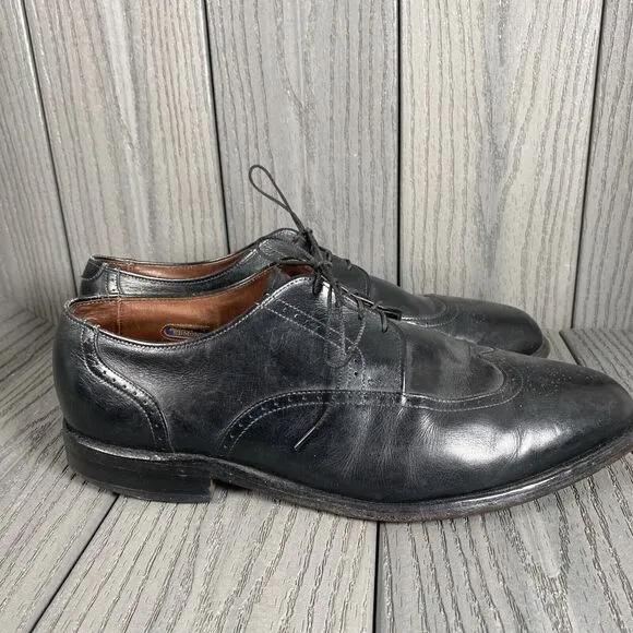 ALLEN EDMONDS &quot;KINGSWOOD&quot; USA MADE MENS SHOES OXFORDS 9.5 EEE Xtra Wide Black