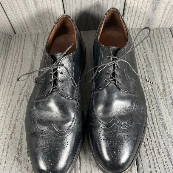 ALLEN EDMONDS &quot;KINGSWOOD&quot; USA MADE MENS SHOES OXFORDS 9.5 EEE Xtra Wide Black