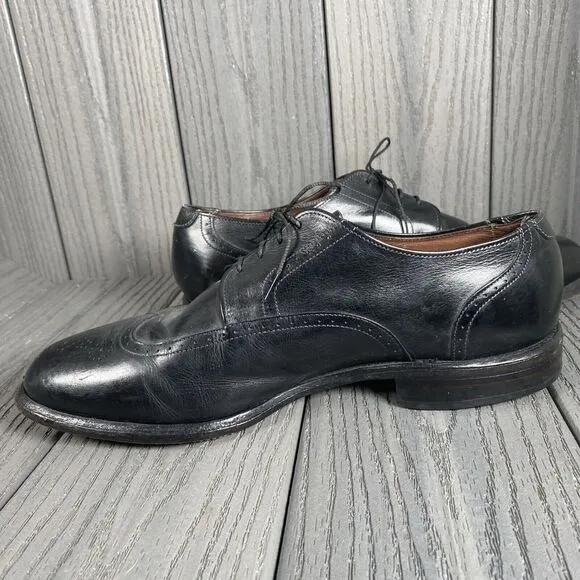 ALLEN EDMONDS &quot;KINGSWOOD&quot; USA MADE MENS SHOES OXFORDS 9.5 EEE Xtra Wide Black