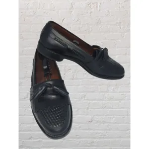 Allen Edmonds Cody Kiltie Tassel Woven Loafer Mens 10D Slip On Shoes Black Dress
