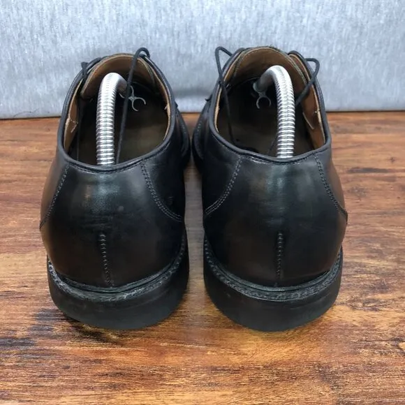 Allen Edmonds Men's 9.5 3E Wide Split Toe Derby Black Leather Shoes Vibram Sole