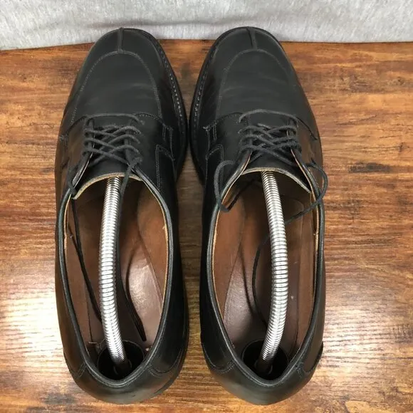 Allen Edmonds Men's 9.5 3E Wide Split Toe Derby Black Leather Shoes Vibram Sole