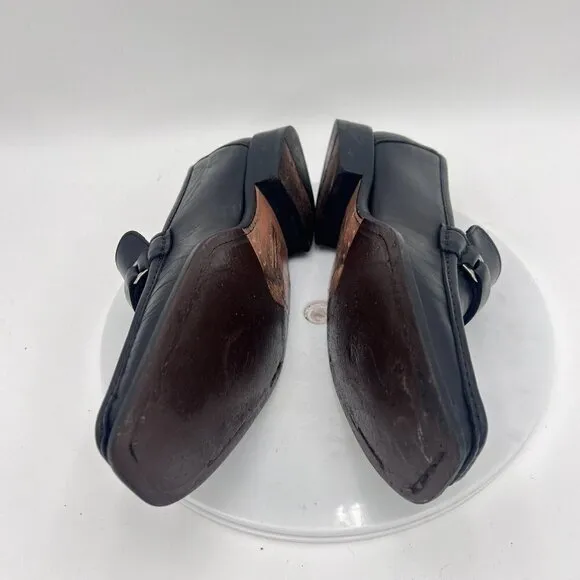 Allen Edmonds Seven Frontino Men Size 10B Black Leather Monkstrap Loafer Shoes