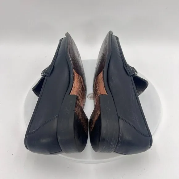 Allen Edmonds Seven Frontino Men Size 10B Black Leather Monkstrap Loafer Shoes