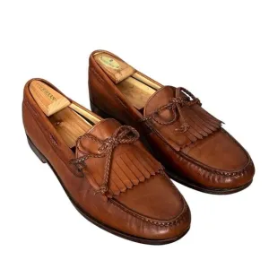 Allen Edmonds Shoes 13 Nottingham Kiltie Cognac Leather Slip On Loafer 13D