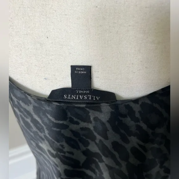 AllSaints Hera Two-Piece Crop Rib Sweater &amp; Satin Slipdress sz S NWT