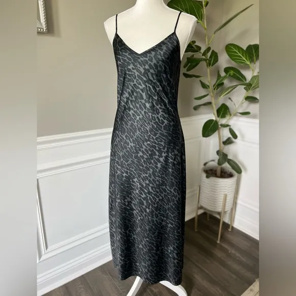 AllSaints Hera Two-Piece Crop Rib Sweater &amp; Satin Slipdress sz S NWT