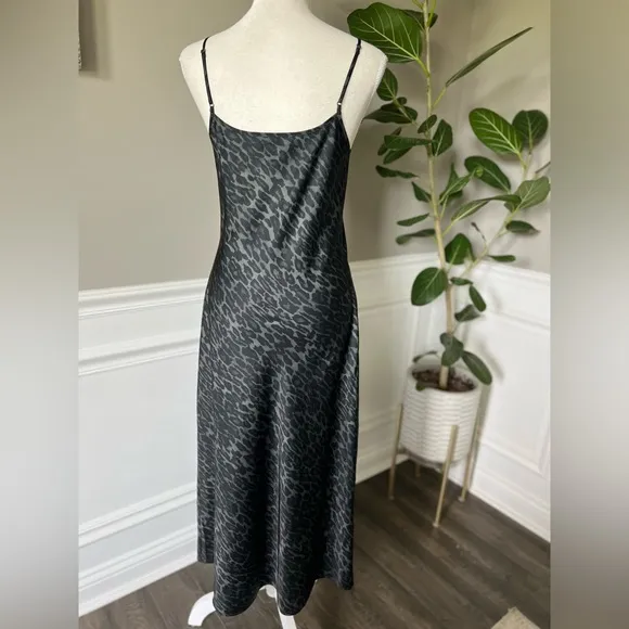 AllSaints Hera Two-Piece Crop Rib Sweater &amp; Satin Slipdress sz S NWT