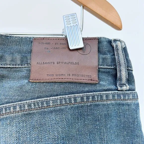 AllSaints Men’s Y2K Boot Cut Cowboy Western Denim Jeans 36 32