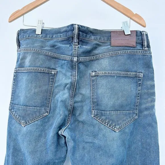 AllSaints Men’s Y2K Boot Cut Cowboy Western Denim Jeans 36 32