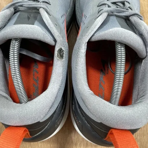 Altra Paradigm 5 Men's Size 11.5 Running Shoes Gray Orange AL0A4VQ0280