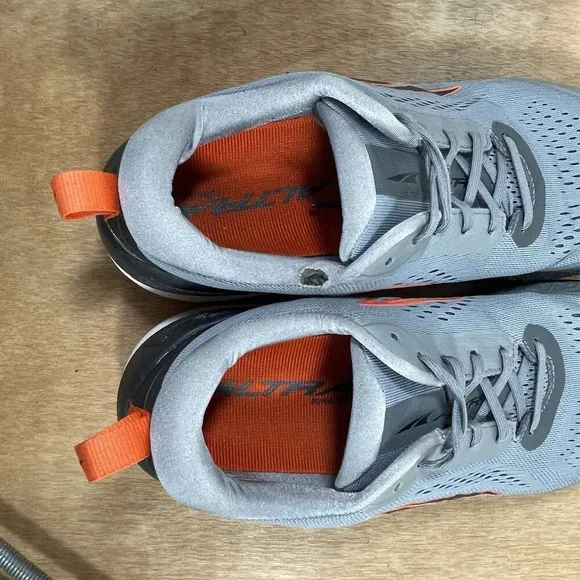 Altra Paradigm 5 Men's Size 11.5 Running Shoes Gray Orange AL0A4VQ0280