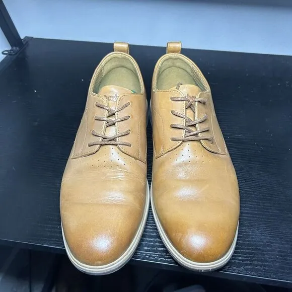 Amberjack Men's The Original Leather Dress Shoes Tan Size 10 Wide