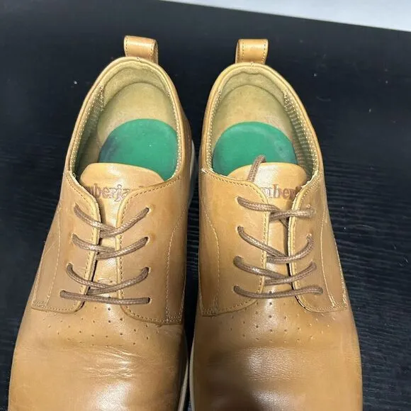 Amberjack Men's The Original Leather Dress Shoes Tan Size 10 Wide