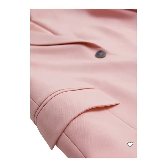 &amp; OTHER STORIES Light Pink Oversized Double Breasted Blazer Jacket Size 10