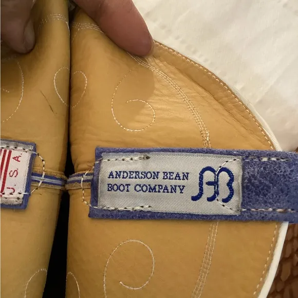 Anderson Bean Men’s Cognac Matte Big Bass Cowboy Boots