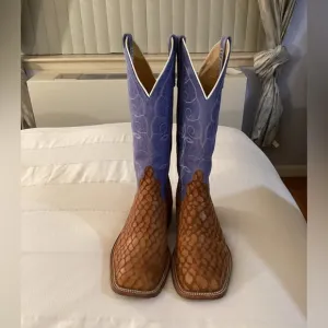 Anderson Bean Men’s Cognac Matte Big Bass Cowboy Boots