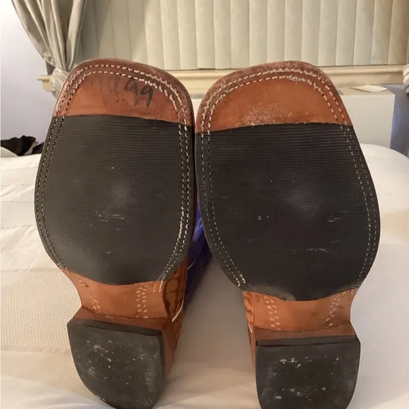 Anderson Bean Men’s Cognac Matte Big Bass Cowboy Boots