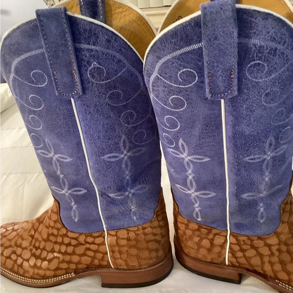 Anderson Bean Men’s Cognac Matte Big Bass Cowboy Boots