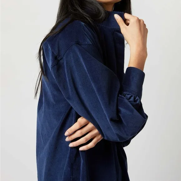 ANN MASHBURN ANAYA Popover Corduroy Dress