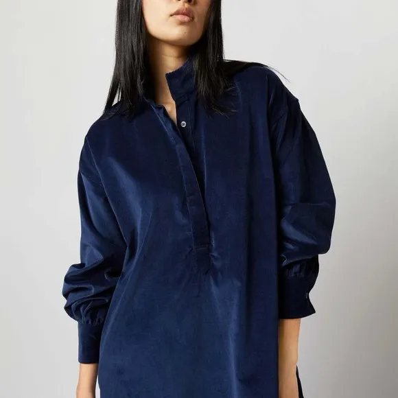 ANN MASHBURN ANAYA Popover Corduroy Dress