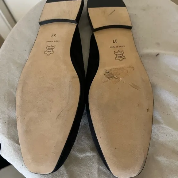 Ann Mashburn Joy Mule Black Suede Slip On Shoes Size 37