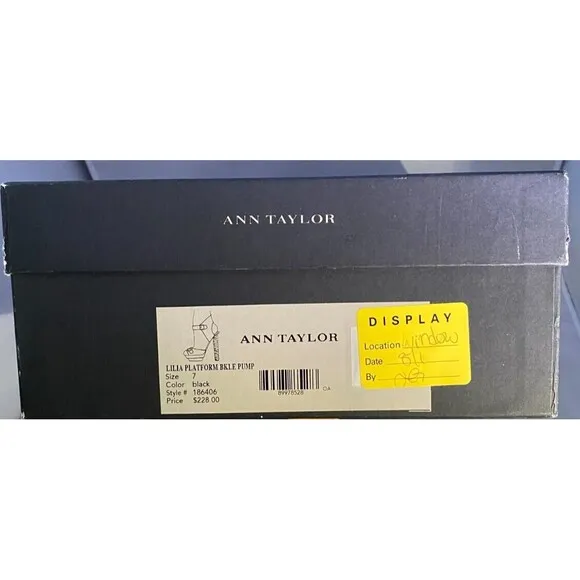Ann Taylor Platform Leather Pump Shoes Size 7M (US) - New/DIsplay Pair