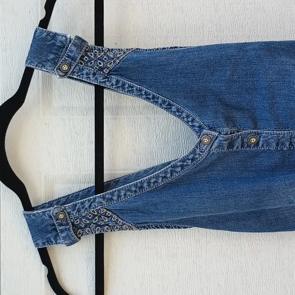 Anthropologie Holding Horses Blue Jean Denim Overalls Jumpsuit Jumper Women Sz 2