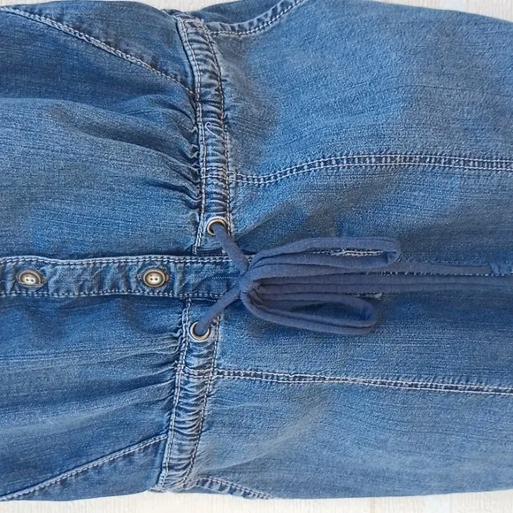 Anthropologie Holding Horses Blue Jean Denim Overalls Jumpsuit Jumper Women Sz 2