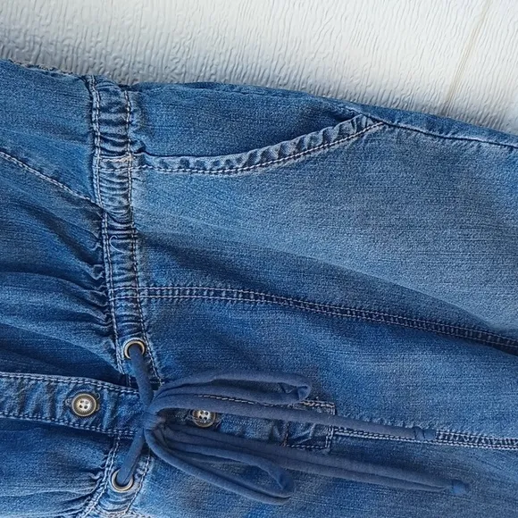 Anthropologie Holding Horses Blue Jean Denim Overalls Jumpsuit Jumper Women Sz 2