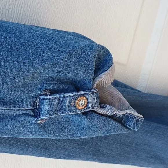 Anthropologie Holding Horses Blue Jean Denim Overalls Jumpsuit Jumper Women Sz 2