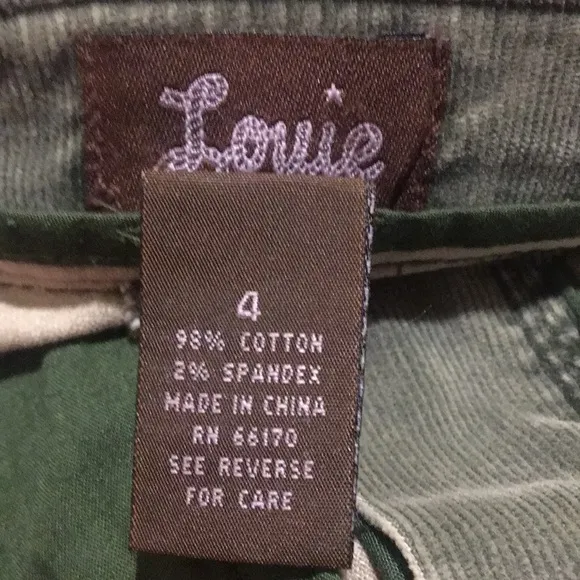 Anthropologie Louie womwns corduroy flair skirt raw hem super soft size 4