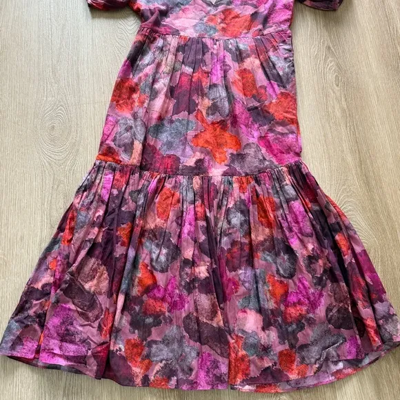 Anthropologie Samant Chauhan Clemencia Tiered Maxi Dress