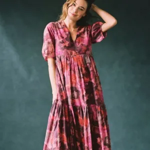 Anthropologie Samant Chauhan Clemencia Tiered Maxi Dress