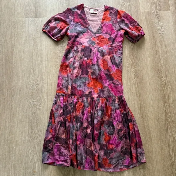 Anthropologie Samant Chauhan Clemencia Tiered Maxi Dress