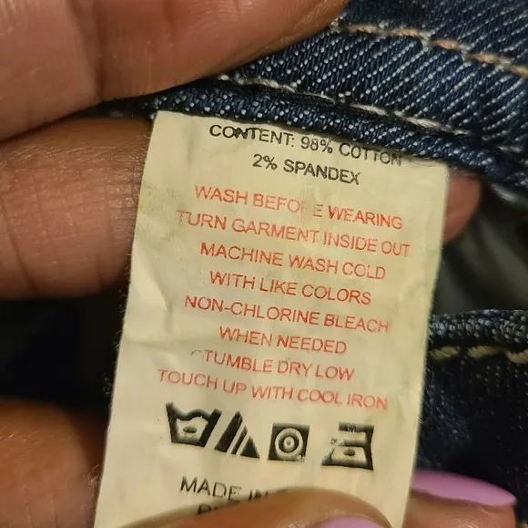 Apple Bottoms | Women's Vintage Bootcut Distressed Jeans (Size 13/14)