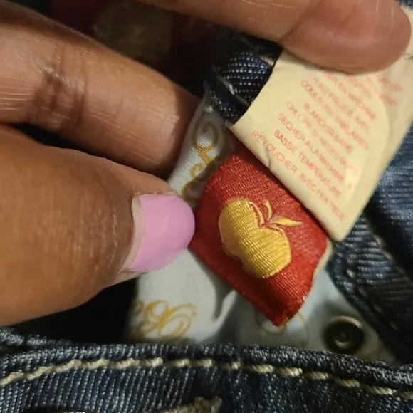 Apple Bottoms | Women's Vintage Bootcut Distressed Jeans (Size 13/14)