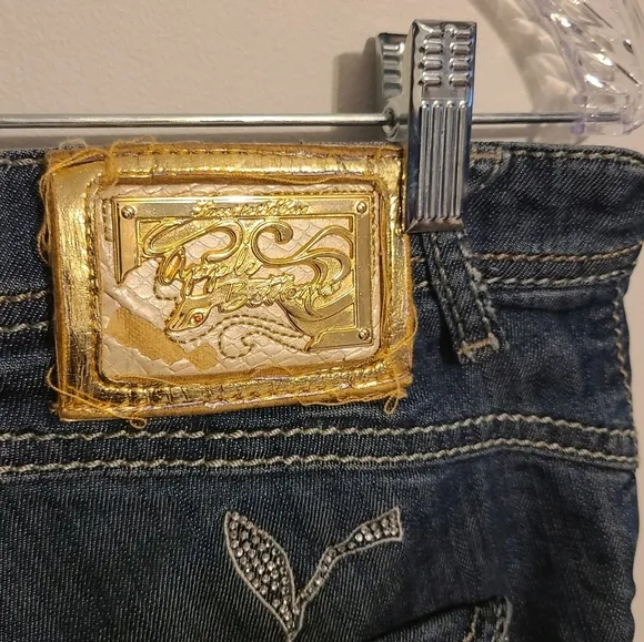 Apple Bottoms | Women's Vintage Bootcut Distressed Jeans (Size 13/14)