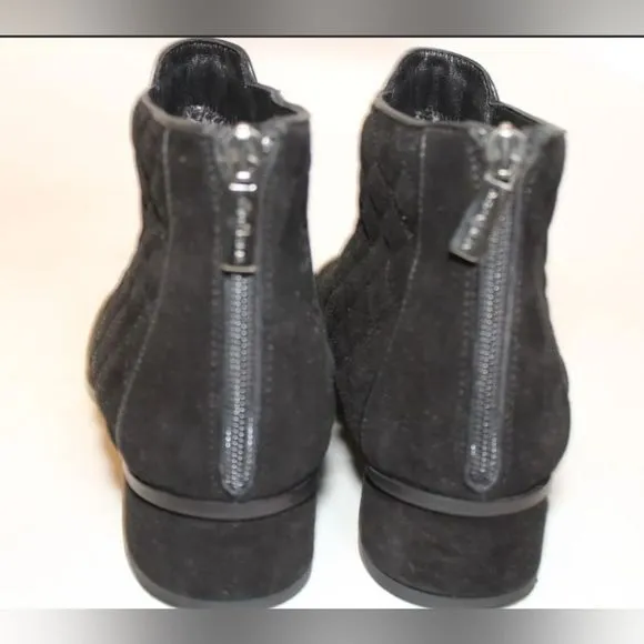 Aquatalia by Marvin K. 8.5 Suede Back Zip Chelsea Flat Ankle Boots