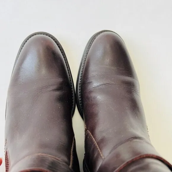Aquatalia By Marvin Ulrika Leather Motobike boots , brown , Size 8.5-9