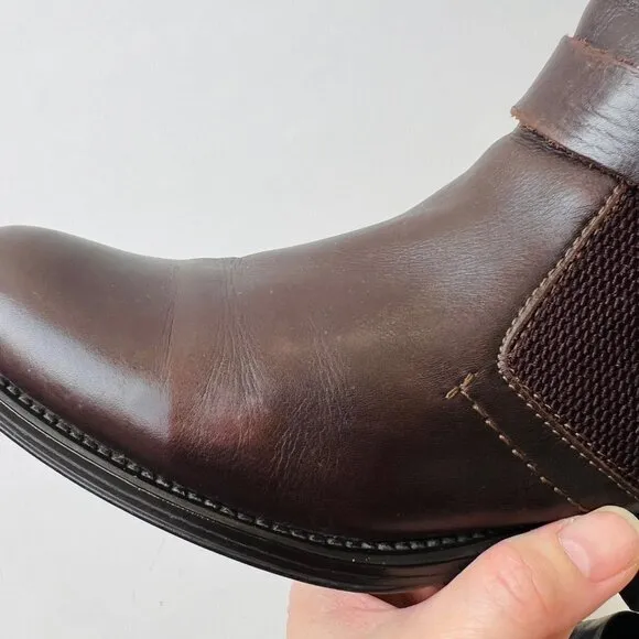 Aquatalia By Marvin Ulrika Leather Motobike boots , brown , Size 8.5-9