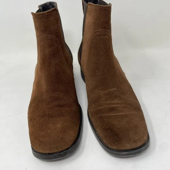 Aquatalia Womens Brown Tamera Suede Chelsea Ankle Boots Shoe Size US 7